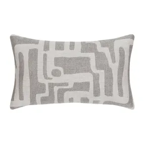 12" x 20" Elaine Smith Pillow  Noble Pewter