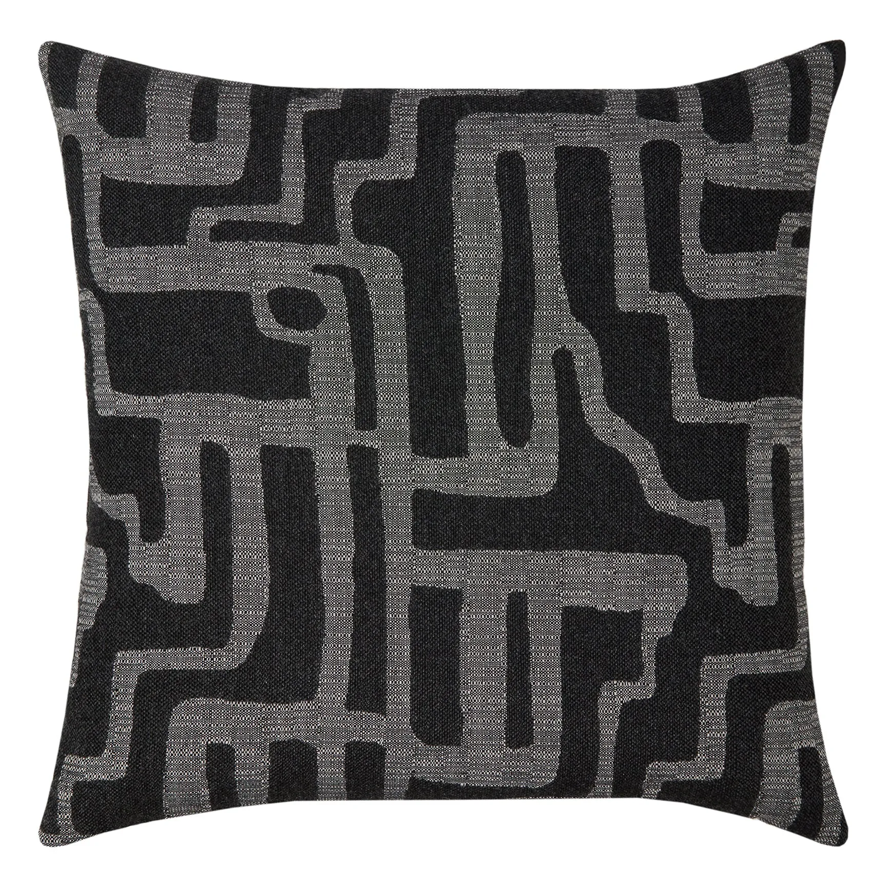 22" Square Elaine Smith Pillow  Noble Charcoal