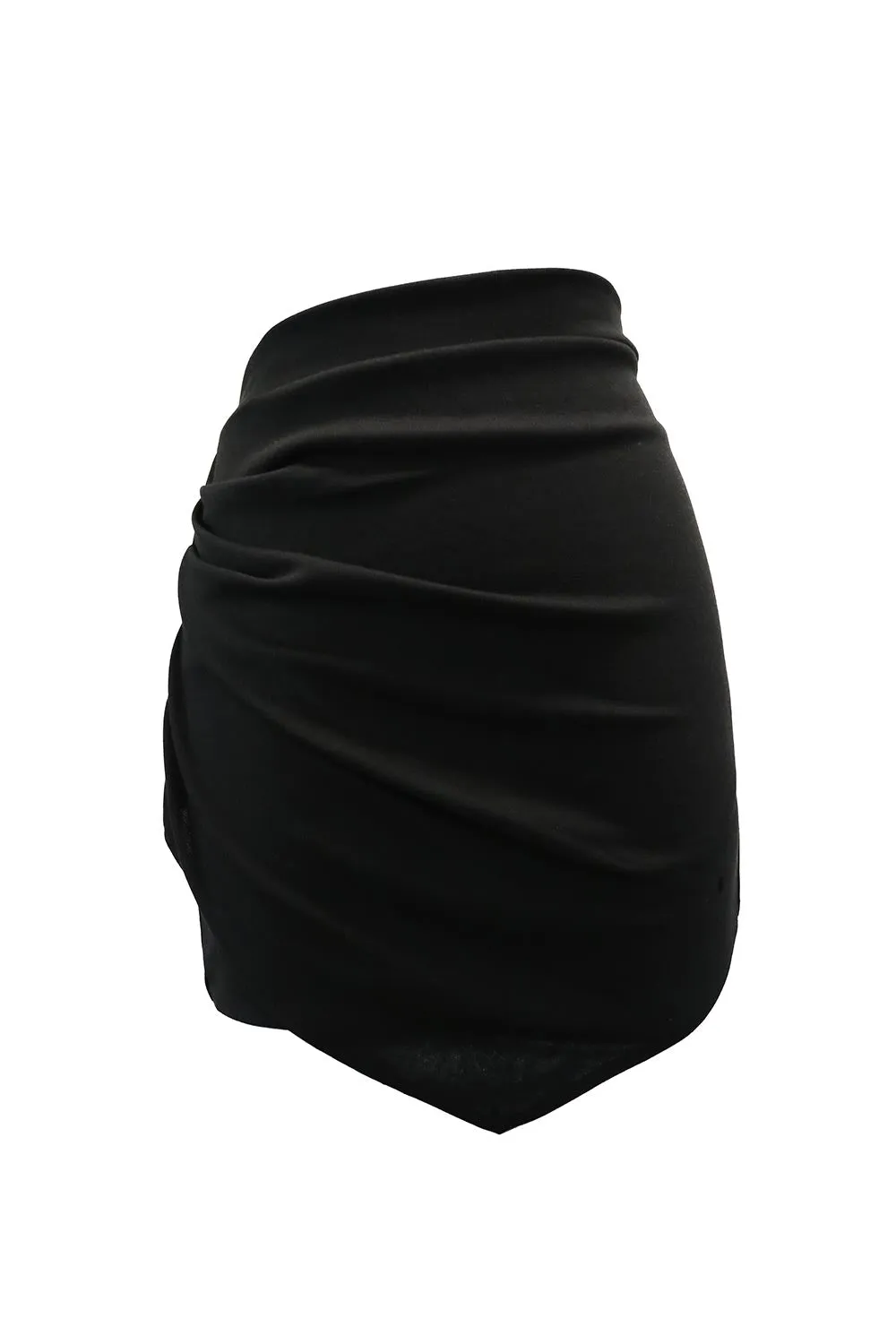 Allie Ruched Wrap Effect Skirt