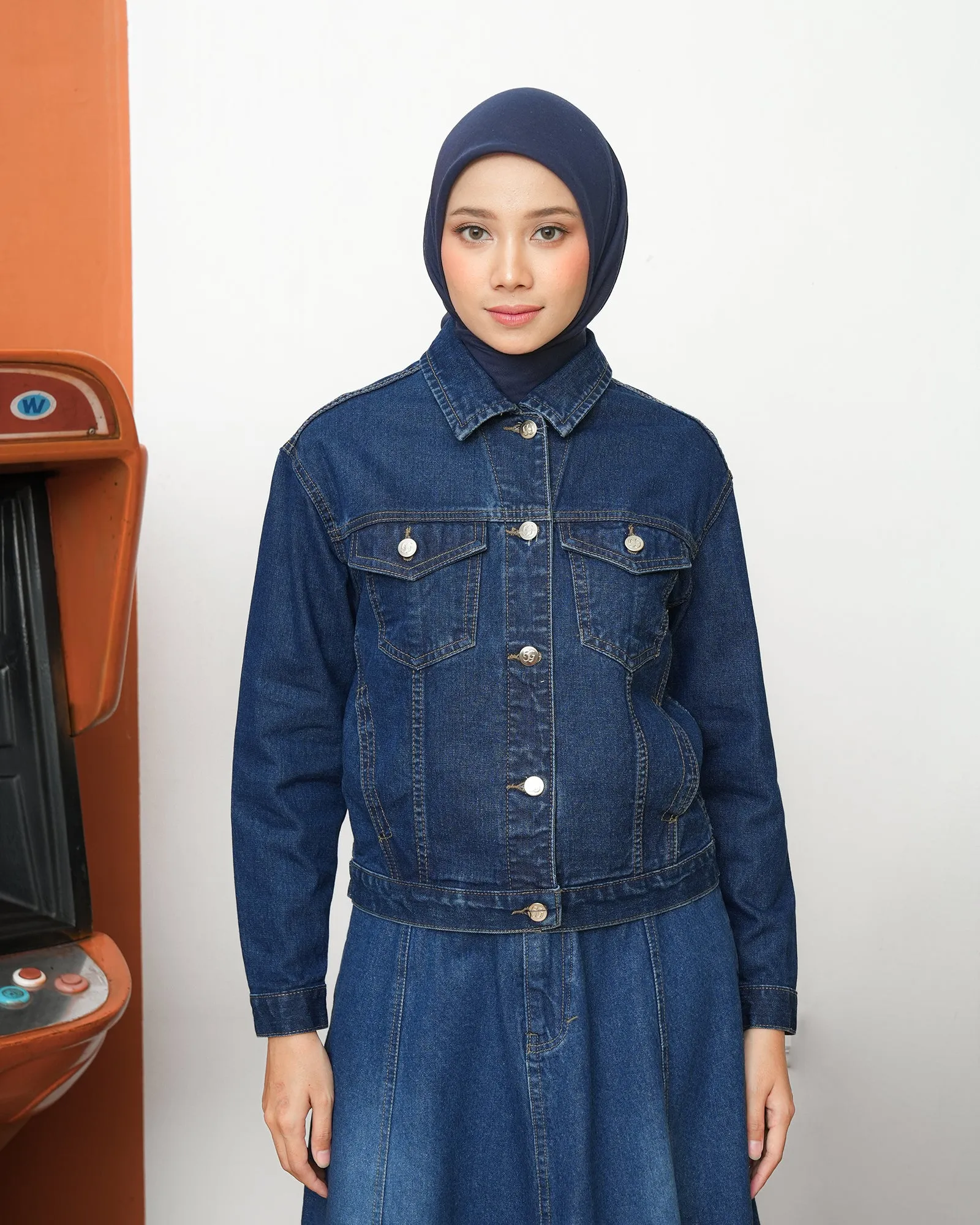 GENIRA DENIM CROP JACKET