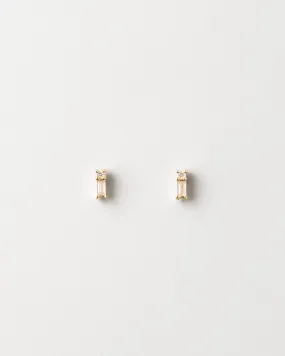 Grace White Sapphire Studs