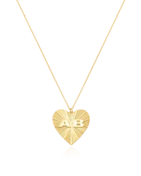 Heart Medallion - 18K Gold Vermeil