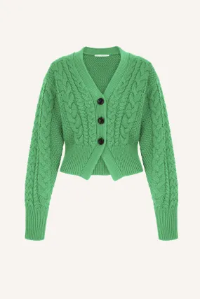 Jacks Green Cashfeel Cable Knit Cardigan