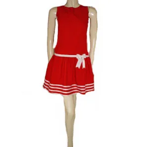 *NEW - RARE EDITIONS RED & WHITE DOT DRESS WITH CUTE BACK - NEW WITH TAG