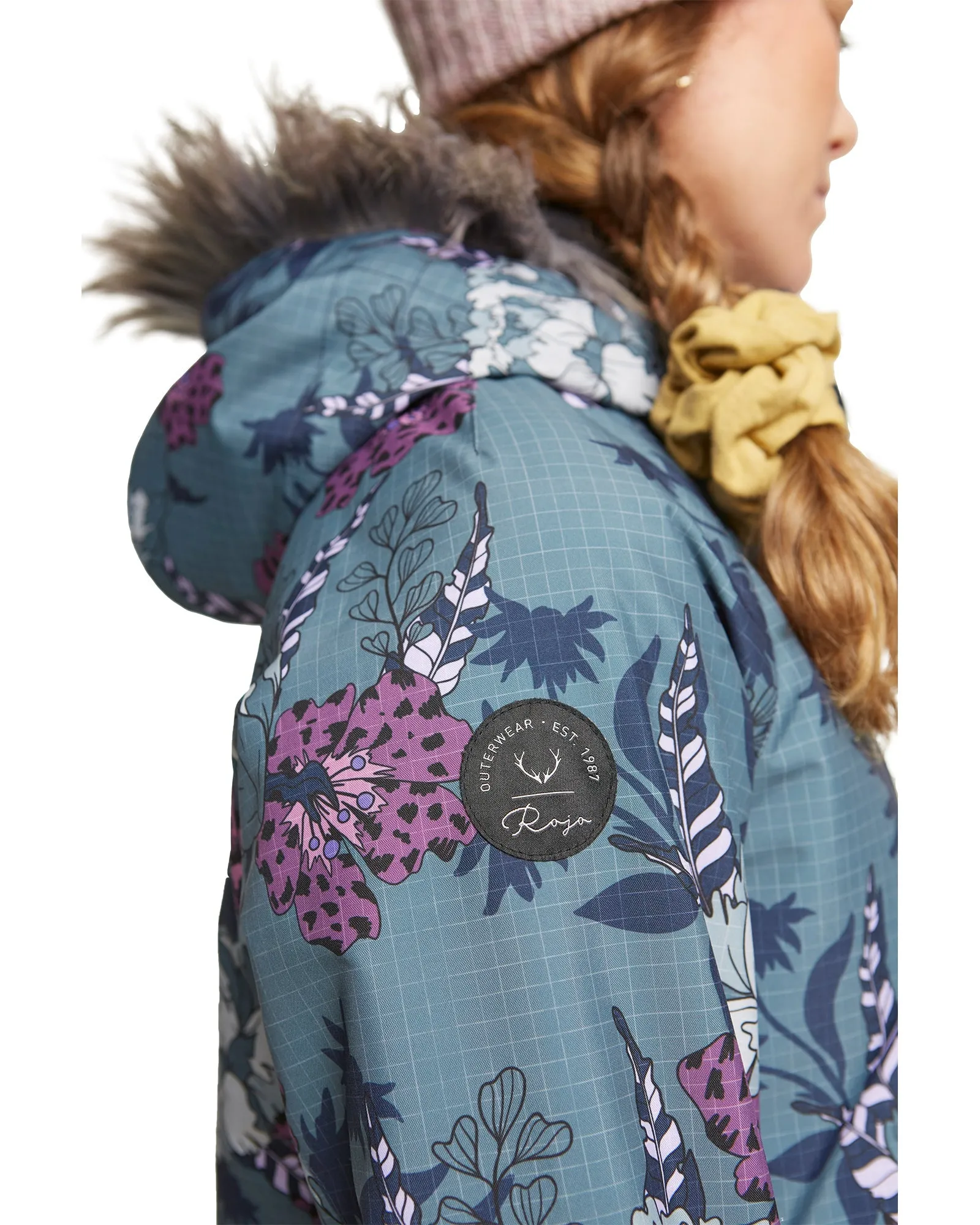 PLUS SIZE - WILDER JACKET - FLORAL ANICAMO STORMY WEATHER