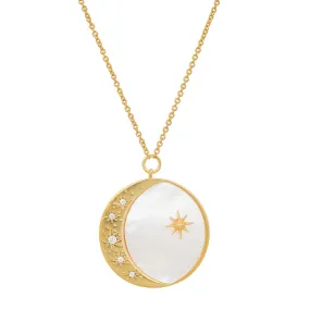 TAI RITTICHAI | Mother of Pearl Moon & Star Necklace