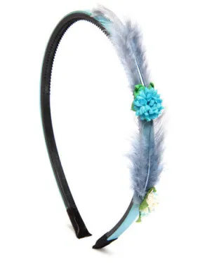 The Hairklip Blue Feather Hairband