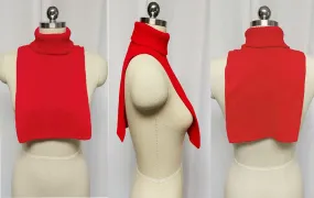 *VINTAGE ORLON TURTLENECK DICKEY FOR BLAZER OR JACKET IN HOLIDAY RED  - NEW OLD STOCK - PERFECT FOR FALL!